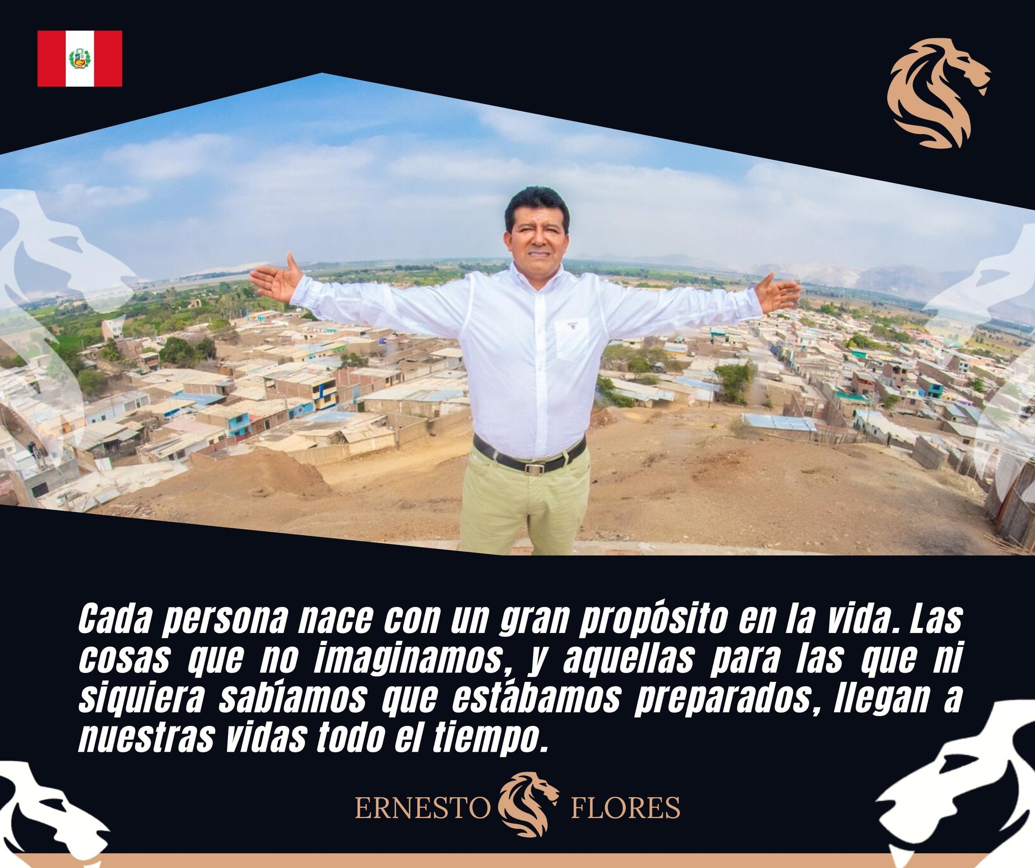 Ernesto Flores Vilchez en campo agrícola